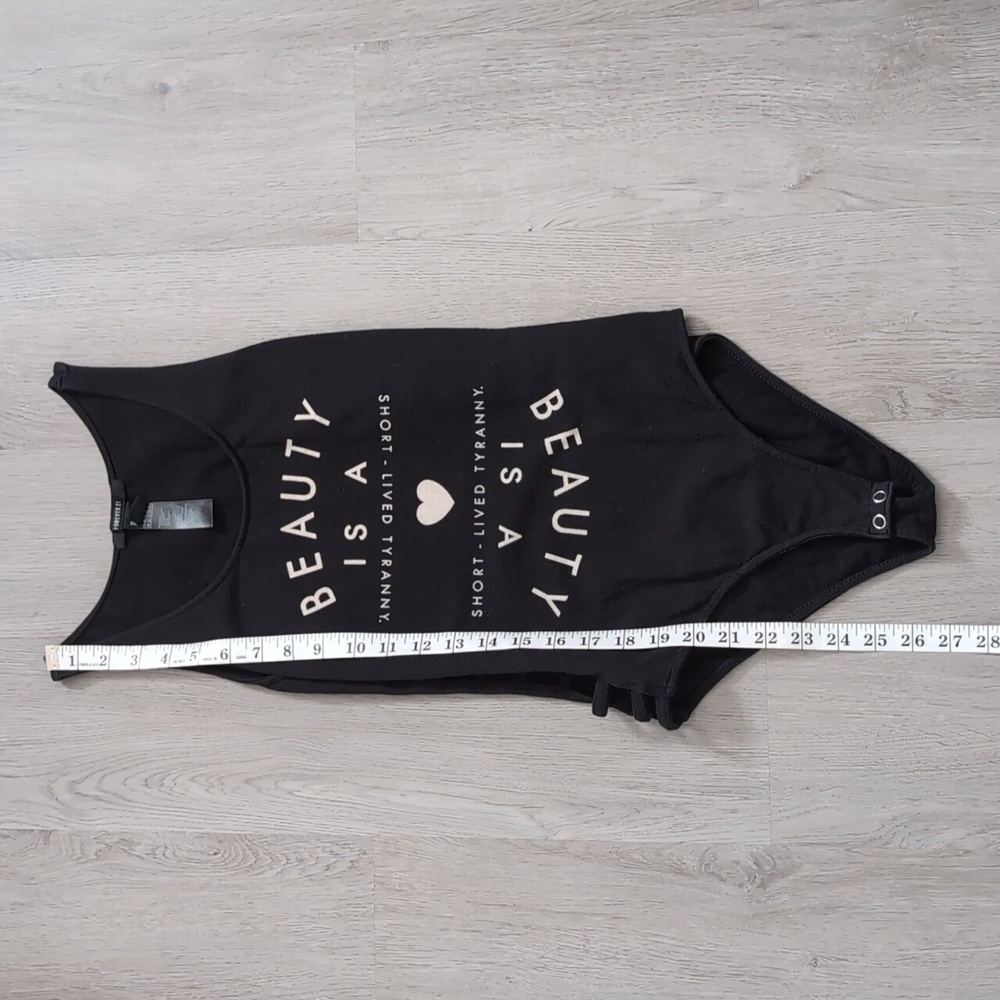 Forever 21 Black Bodysuit / Size Medium - Picture 3 of 5